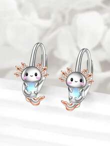 1 Pair Cute Hoop Earrings, Suitable For Teenage Girls As Daily Accessory, Party Jewelry Or Birthday Gift - 1# - View 3
