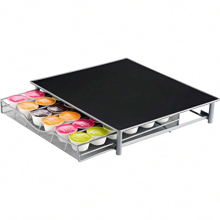 NCONCO Cajón para Cápsulas de Café, Cajón Porta Cápsulas 36 Capacidad Organizador para Cápsulas de Café  Accesorios para Cafe para Oficina y Cocina del Hogar