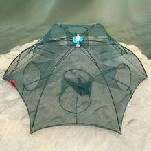Six-Hole Hexagonal Portable Fishing Net Catcher - Durable Nylon Shrimp, Crab, And Fish Catching Tool For Outdoor Fishing Adventures - 1 - View 7