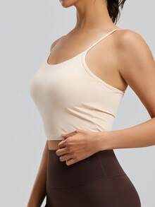 两件套可拆卸长袖瑜伽上衣，交叉网眼设计