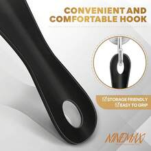 NINEMAX Calzador de Plástico 19cm, Calzadores de Zapatos para Mayores Hombres y Mujeres, Calzador de Viaje para Personas con Movilidad Reducida - Negro/1 pieza - Ver 5