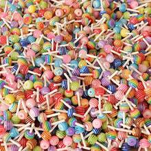 55pcs/44pcs/33pcs/22pcs/11pcs Miniature Lollipop Models, Realistic Mini Food Toys, 3D Colorful Decorative Candy, Handmade DIY Hair Accessories, Mini Lollipops, Dollhouse Mini Realistic Lollipop Models, Miniature Food Toys Scenery Props, Dollhouse Miniature Kitchen Food Toy Models