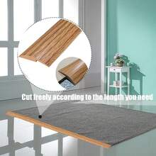 1pc 1m/39.37in PVC Self-Adhesive Floor Edge Trim, Door Threshold Strip, High-Low Carpet Edging Trim - Multicolor - View 9
