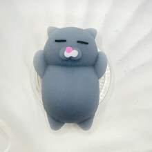 1pc Squishy Soft Plush Little Yellow Chick, Peach Shaped Phone Holder, Foldable Slouchy Phone Stand