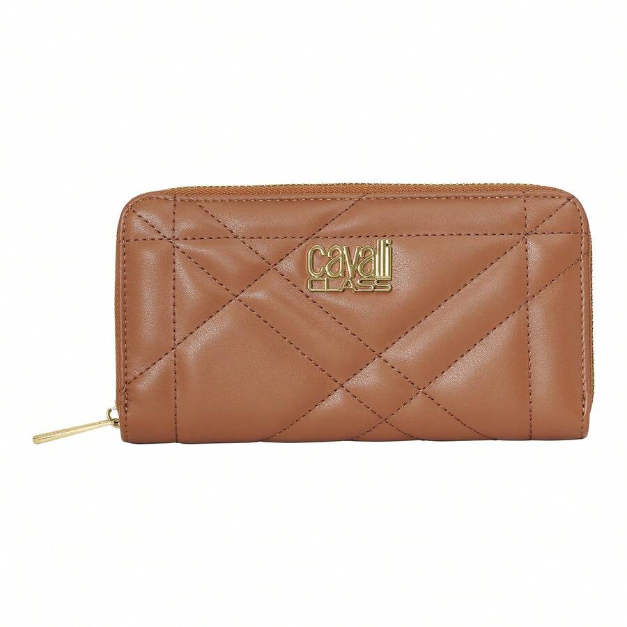 Cavalli Class Portafoglio da donna con chiusura a zip CCSW0193 - Castano - Visualizzare 1