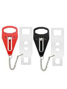 卧室旅行酒店门防盗锁，便携式防盗门挡销，门挡栓，防盗锁，旅行锁扣，安全防护锁