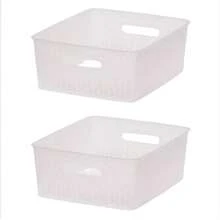 Y-Weave Medium Decorative Storage Basket - Brightroom - A Decorative Woven Basket For Home Organization , Medium-Sized Storage Solution Suitable For Wardrobes, Shelves, And Entryways,Modern Aesthetic Medium-Sized Decorative Basket, Decorative Woven Box For Storing Towels, Toys, Books, And Blankets , Medium Y-Shaped Woven Box, Combining Home Décor And Storage,High-Quality, Combining Storage And Decoration,Christmas Gift, New Year's Gift. - 淺粉色 - 查看 8