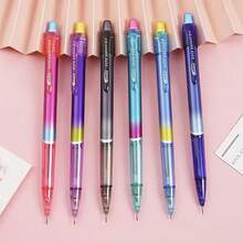 2pcs Creative Rainbow Mechanical Pencils 0.5/0.7mm, Refillable Automatic Pencils For Drawing, Sketching, Writing & Office Supplies