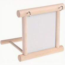 Wooden Bird Swing - Interactive Perch Suitable For Small Parrots, Cockatiel, Budgie, African Grey, Cockatoo And Lovebirds - Sturdy And Durable Cage Accessory, Stable Base, Promotes Bird Intelligence And Physical Activity - Multicolor - View 8