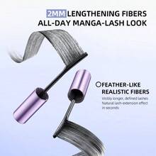 J.M.C.Y 女士防水纤长浓密睫毛膏，防晕染，卷翘，细刷头，持久配方 - 黑色 - 查看 6