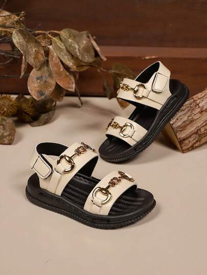 时尚休闲幼儿男女童罗马凉鞋，新款婴儿平底凉鞋，简约百搭舒适步行鞋