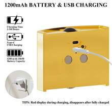 LED Smart Sensor Wall Lamp , Indoor Motion Sensor Wall Lamp, Wireless LED Wall Light, Battery-Powered Night Light, Adhesive Design, Rotatable, Portable, Easy To Install, Adjustable Color Temperature And Brightness, Suitable For Hallways, Bathrooms, Bedrooms, Kitchens, Cabinets, Stairs, Entrances, Bedside, Tables, Closets, Home Decoration, Living Room Decor, Motion Sensor Light, Bedside Lamp, LED Light, Cordless Light - Multicolor - View 12