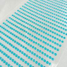 1040颗/包 彩虹色 3毫米 多色自粘水钻贴纸，闪亮珠宝贴花或化妆品配件，手工艺品 - 彩色 - 查看 17