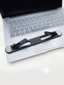 قم بترقية إعداد جهاز الكمبيوتر المحمول الخاص بك باستخدام هذا الحامل المحمول والقابل للطي والقابل للتعديل لجهاز الكمبيوتر المحمول للمكتب! - الأسود - مشاهدة 5