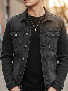 1pc Personalized Letter Pendant Stainless Steel Necklace, Fashion Gift For Men, Suitable For Daily Wear - Silver - View 7