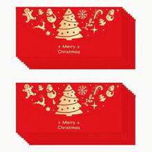Premium Foil Red Cash Envelope, Gold Foil Laser Cut Christmas & Lunar New Year Red Packet - Self-Seal Red Cash Envelope With Gold Design, Suitable For Cash/Checks, Weddings, Holidays, Currency, Gifts, Letters, Decorative Books, Graduation, Gifts And Favors, Birthdays - Red - View 5