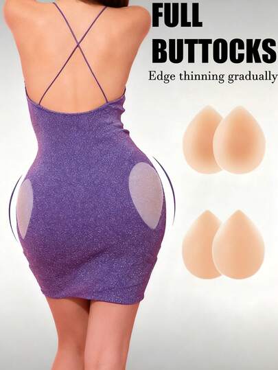 1Pair Silicone Hip Dip Pads - Women & Crossdressers Butt Enhancer Shapewear, Invisible Underwear Hip Dip Corrector For Daily Wear & Special Occasions