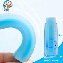 2个/套 卡通可爱蓝色哆啦A梦橡皮擦，可伸缩，学习用品，圣诞节礼物，圣诞装饰品 - 彩色 - 查看 6