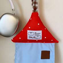 1pc Wall-Mounted Polka Dot House Tissue Box Holder - No Drilling Required, Suitable For Bathroom Organization, Space-Saving, With White Polka Dot Accents, Suitable For Kitchen, Office And Home Decor - Multicolor - View 6