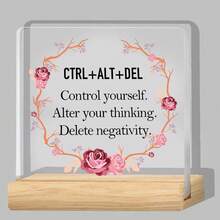 Funny Office Desk Sign, Cute Office Decor Gifts, Office Table Acrylic Decorations Supplies For Women Men, Desk Accessories For Coworker Boss Leader Friends - Transparent - View 12