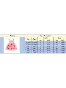 Toddler Girls Valentine's Day Layered Tulle Dress Flutter Sleeves Square Neck Heart Appliques Star Print A Line Dress - Hồng - Xem 10