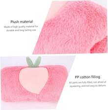 GANAZONO Calentador de Manos para Mujer con Funda de Piel Sintética Almohada Peluche Duradera Durazno Acogedor para Invierno y Fiestas - 1 - Ver 4
