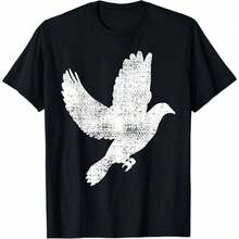 Vintage T-Shirt Gift With Flying - 黑色 - 查看 7