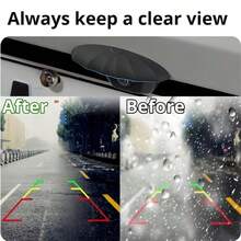Car Rearview Camera Rain Cover - Windproof And Rainproof, Easy To Install, Integrated Design, Suitable For Night Vision, Rainy/Snowy Weather, High Humidity Environments, Protects Against Bird Strikes And Debris - Fits All Sedans, SUVs And Trucks - Enhances Visibility And Impact Resistance - Provides Clear View For Rearview/Backup Camera,Beach,Summer,Vacation,Holiday,Travel Essential,Going Out Tops,Household Items - Multicolor - View 3