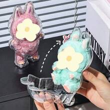 1 pezzo Custodia espositiva trasparente anti-polvere per bambole di peluche e statuine da collezione, scatola di stoccaggio - Trasparente - Visualizzare 3