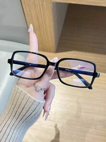 1副飞行员PC镜框复古素面无度数眼镜，适合日常佩戴，透明眼镜配件，男女通用防蓝光眼镜配件 - 無色 - 查看 10