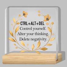 Funny Office Desk Sign, Cute Office Decor Gifts, Office Table Acrylic Decorations Supplies For Women Men, Desk Accessories For Coworker Boss Leader Friends - Transparent - View 11