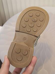 Girls' Mary Jane Bow Soft Bottom Princess Shoes, Suitable For Party Or Daily Wear - Beige - View 7