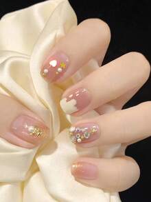 Bộ 1 tờ sticker dán móng tay, sticker trang trí móng tay mùa hè, sticker tự dính, chống thấm nước và bền lâu, sticker gel móng tay thời trang, tự làm móng. - Hồng - Xem 5