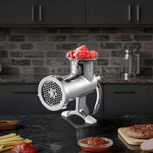 Meat Grinders, All Parts Stainless Steel, Hand Operated Meat Grinding Machine With Tabletop Clamp, 2 Grinding Plates & Sausage Stuffer, Ideal For Home Kitchen Restaurant Butcher's Shop - Bạc - Xem 9