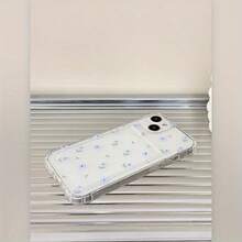 Funda de teléfono transparente Xiaolan Flower 7/8 Plus, totalmente transparente, anti-caída, suave con una sensación minimalista de alta gama, adecuada para iPhone 14 Pro Max, 13, XS Max para parejas, nueva 12 Pro anti-caída, XR esmerilada, 11 unisex, 13 cobertura completa, 15 Pro suave, 15 funda protectora. Una funda de teléfono de cuerpo completo ofrece protección superior para tu teléfono. - 1 pieza - Ver 1