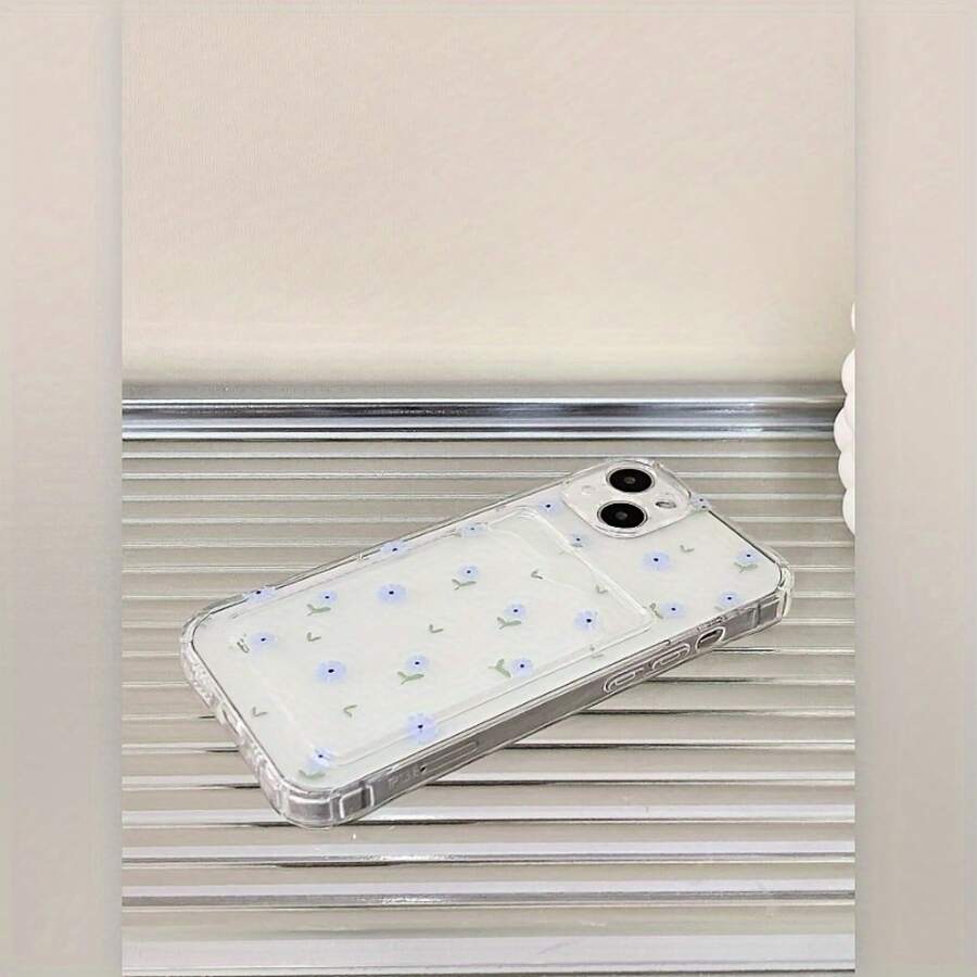 Funda de teléfono transparente Xiaolan Flower 7/8 Plus, totalmente transparente, anti-caída, suave con una sensación minimalista de alta gama, adecuada para iPhone 14 Pro Max, 13, XS Max para parejas, nueva 12 Pro anti-caída, XR esmerilada, 11 unisex, 13 cobertura completa, 15 Pro suave, 15 funda protectora. Una funda de teléfono de cuerpo completo ofrece protección superior para tu teléfono. - 1 pieza - Ver 1