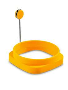 硅胶煎蛋圈，不粘煎蛋模具，硅胶松饼圈模具，煎出完美鸡蛋，耐热，适用于煎蛋、制作松饼、煎饼、早餐三明治、汉堡包。 - 彩色 - 查看 12