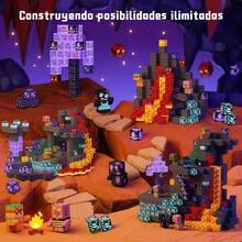 Bloques Magnéticos Apilables – Set de Construcción con Tema de Cueva Oscura (100 Piezas) Juguete magnético de  2025, el mejor regalo para Navidad, Día de Reyes y cumpleaños infantiles. Juguete de construcción magnética, adecuado para niños de 3 años en adelante, preescolares y alumnos de guardería. - Negro - Ver 4