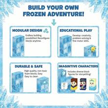 Bloques Magnéticos – Set de Construcción con Tema de Tierra de Hielo (150 Piezas) Juguete de montaje magnético, combina la educación Montessori y los conceptos STEM. Adecuado para niños de 3 años en adelante, preescolares y niños en etapa de guardería. Varios colores disponibles para satisfacer diferentes preferencias. - Blanco - Ver 7