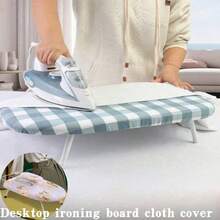 1 pièce Housse de planche à repasser, housse de tapis de repassage de bureau, housse de planche à repasser de bureau résistante à la chaleur et remplaçable. Disponible en tailles S/M/L et en plusieurs couleurs. Épaissie, résistante à la décoloration, résistante aux taches, résistante à l'usure, antidérapante. Design simple de couleur unie et de couleur contrastée. Accessoire de repassage pratique pour la maison, le dortoir et les voyages. Cadeau pratique pour la famille et les amis pour le Nouvel An, l'anniversaire, la Saint-Valentin, la fête des vacances, la Fête des Mères, etc. Cadeau de rentrée scolaire. Fournitures de dortoir. - A - Voir 3