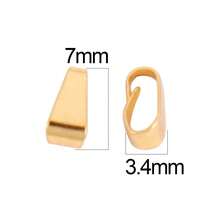 100个/包 不锈钢压接端珠，尖头，日常手工DIY珠宝配件，项链和手链连接器 - 100件#瓜子扣 - 查看 17