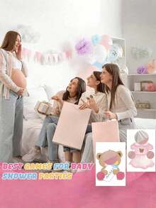 Bộ trò chơi "Cho tôi ăn" dành cho tiệc mừng em bé (12 món/6 món), bao gồm bảng trò chơi và bịt mắt, thích hợp cho tiệc cô dâu, tiệc tiết lộ giới tính, cũng có thể dùng làm đồ trang trí tiệc. - Nhiều màu - Xem 5