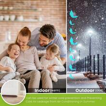 Protector y guardapolvo para PuertaCubre Polvo para Puerta Tapón de Aire para Debajo de la Puerta Mejorado Ajustable con Bloqueo de Ruido Tope de puerta sellador Protector de Puertas Casa Marrón - marrón - Ver 2