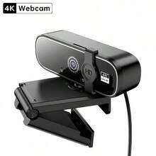 4K/2K/1080P USB Webcam With Auto Focus And Privacy Cover | Plug And Play, Compatible With PC/Laptop, Zoom, Live Streaming And Remote Work - Multicolor - View 11