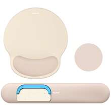 Mouse Pad And Keyboard Wrist Rest, 3-In-1 Gel Memory Foam Ergonomic Mouse Pad With Wrist Rest Set, Gaming Mousepad Arm Cushion Support For Computer Office Desk Accessories Cute Setup - Multicolor - View 21