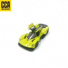 C C A 1:42  Mustang GT3 Legierung Auto - Blau/Matt Schwarz, 1:39 Aston Valkyrie Legierung Auto - Silber Grün/Gelb, Glatte Hinterradantrieb, Öffnende Türen, detaillierte Replik, tolles Geschenk, Sammlerstück und dekoratives Stücke für Schreibtisch oder Regal, geeignet für Weihnachten, Halloween, Geburtstag