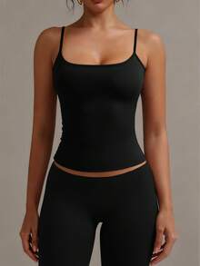 XLLAIS Sexy Backless Women's Camisole Elastic Casual Spaghetti Strap Top Summer Vacation Outfits 2025 Costumes