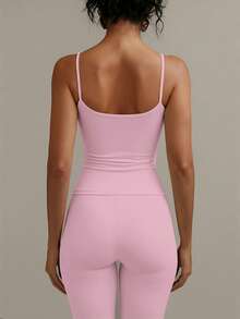 XLLAIS 性感露背女士吊带背心，弹性休闲细肩带上衣