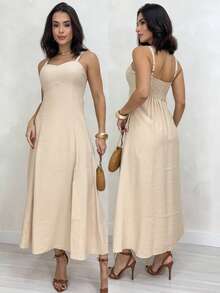 Women's Long Dress For Summer Weddings - Nute - View 2