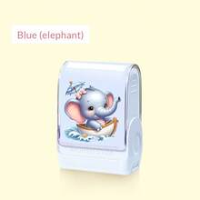 1枚印章+100张姓名贴纸 - 防水定制姓名印章，可用于服装，个性化姓名印章，手写签名印章，个性化服装印章，DIY定制卡通自来墨姓名印章，商务文具礼品，斋月氛围 - 風格A - 查看 16